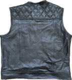 Black Leather Double Diamond