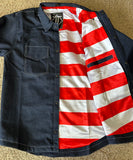 Denim Jacket with American Flag