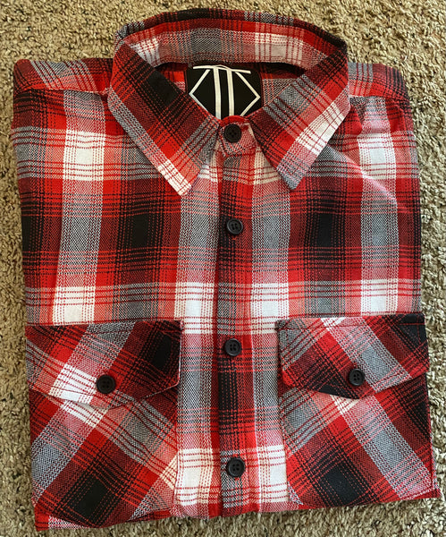 Red & White Outlaw Flannel