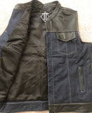 Blue Denim and Leather Hybrid