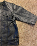 3/4 Sleeve Leather Shirt