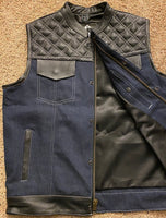 Black and Blue Double Diamond Outlaw Vest