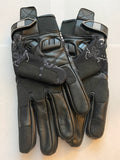 Black & White Bandanna Print Riding Gloves