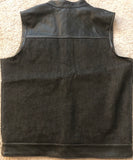 Black Denim and Leather Hybrid